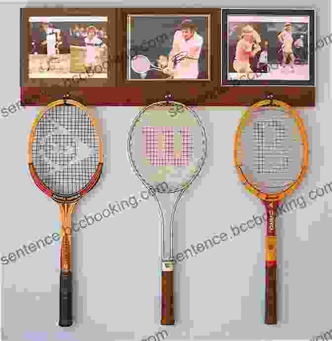 A Display Of Tennis Racquets From Different Eras. Historical Dictionary Of Tennis (Historical Dictionaries Of Sports)