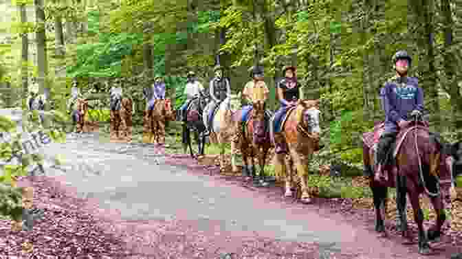 A Group Of Riders Exploring A Scenic Horse Trail In Kentucky Kentucky Horse Trails (Sports) Nancy Cartwright