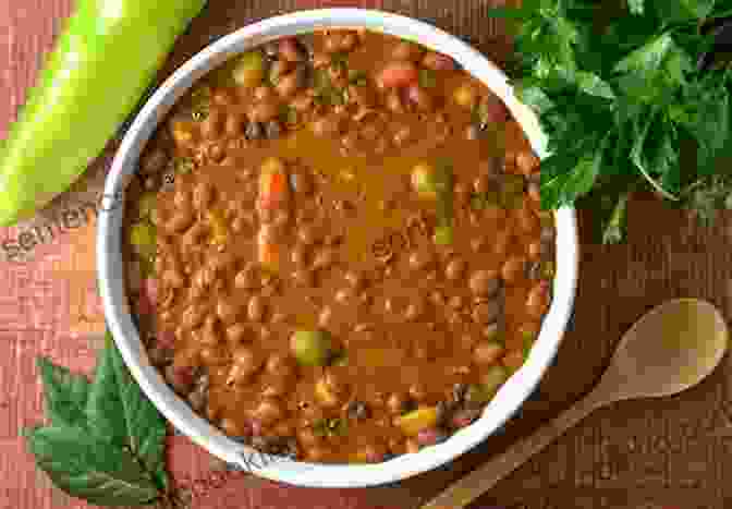 A Hearty Bowl Of Habichuelas Guisadas, Stewed Beans, A Traditional Puerto Rican Breakfast Staple Puerto Rican Cookbook: 500+ Delicious Puerto Rican Dishes To Make At Home For Your Family And Friends