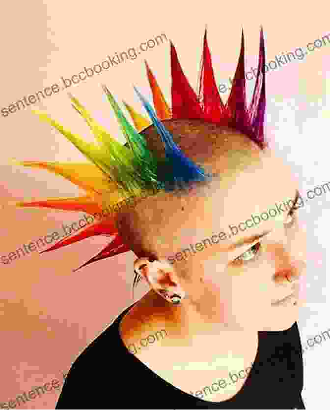 A Liberty Spike Hairstyle With Dyed Tips Hairstyles Of The Damned (Punk Planet Books)