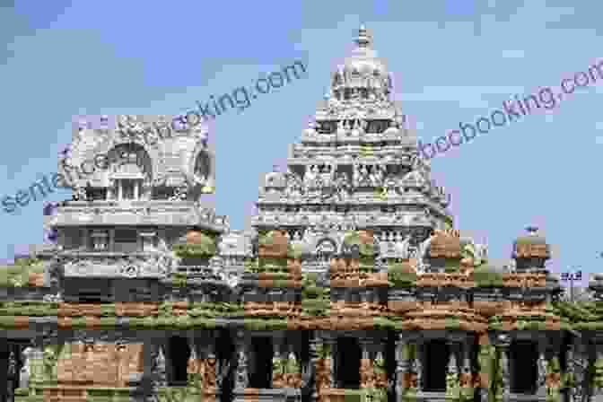 A Majestic Temple In Kanchipuram, Adorned With Intricate Carvings And Sculptures. Sri Shankaracharya And His Connection With Kanchipuram