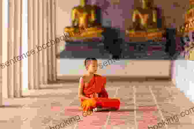A Novice Monk Meditating In A Serene Temple Little Angels: The Real Life Stories Of Thai Novice Monks