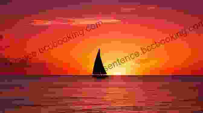A Sailboat Silhouetted Against A Vibrant Sunset On A Calm Ocean, Symbolizing The Allure And Tranquility Of Ocean Voyaging Sailing To The Edge Of Time: The Promise The Challenges And The Freedom Of Ocean Voyaging