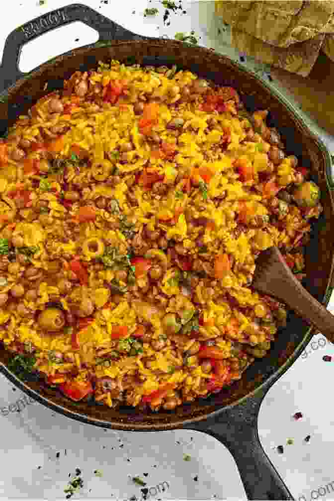 A Vibrant Bowl Of Arroz Con Gandules, Rice With Pigeon Peas, A Beloved Puerto Rican Main Course Puerto Rican Cookbook: 500+ Delicious Puerto Rican Dishes To Make At Home For Your Family And Friends