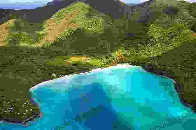 Aerial View Of St John, US Virgin Islands St John: Feet Fins And Four Wheel Drive