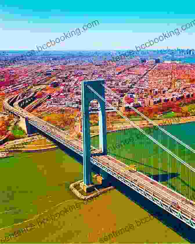 Aerial View Of Sunset Park, Brooklyn, With The Verrazano Narrows Bridge In The Background. Nueva York: The Complete Guide To Latino Life In The Five Boroughs