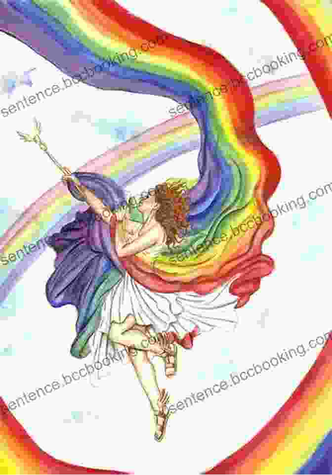 Beautiful Illustration From Iris The Colorful Goddess Girls 14 Featuring Iris And Her Friends Painting A Rainbow Iris The Colorful (Goddess Girls 14)