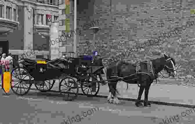 Black And White Photograph Of A Bustling Old Dublin Street With Horse Drawn Carriages And People Walking On The Sidewalks. Time Pieces: A Dublin Memoir