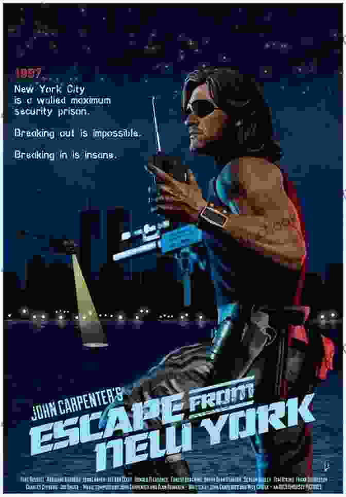Escape From New York Movie Poster Featuring Snake Plissken Smoking A Cigarette The Films Of John Carpenter