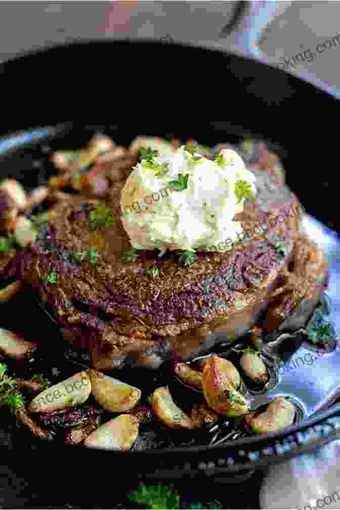 Juicy Ribeye Steak Topped With Roasted Garlic Butter Five Marys Ranch Raised Cookbook: Homegrown Recipes From Our Family To Yours