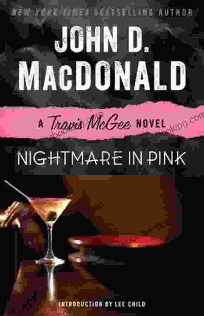 Nightmare In Pink Book Cover, Featuring A Silhouette Of Travis McGee In A Pink Tinted Scene Nightmare In Pink: A Travis McGee Novel