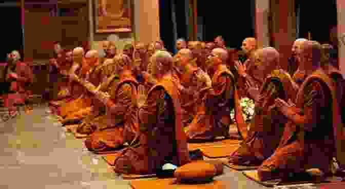 Novice Monks Chanting In Unison During A Religious Ceremony Little Angels: The Real Life Stories Of Thai Novice Monks
