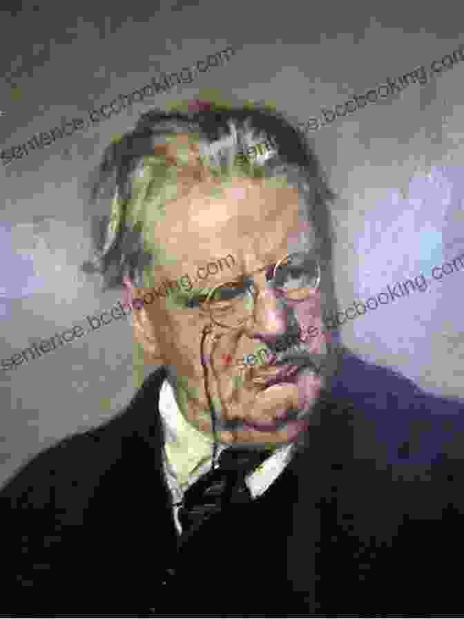 Portrait Of G.K. Chesterton, A Man With A Round Face, Piercing Blue Eyes, And A Gentle Smile. Wisdom And Innocence: A Life Of G K Chesterton