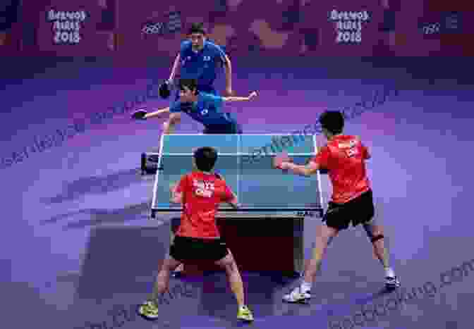 Table Tennis Players In A Competitive Match Table Tennis: Drills And Tips