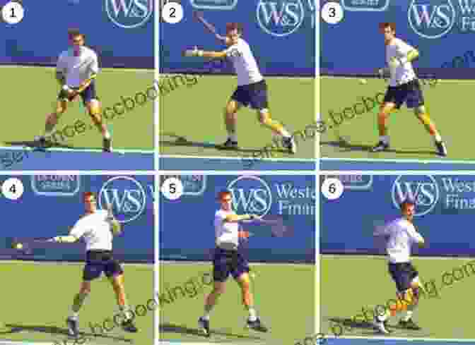 Tennis Player In The Zone, Executing A Powerful Forehand Stroke With Unwavering Focus And Intensity Tennis Inside The Zone: A Collection Of Mental Strategies And Tactics