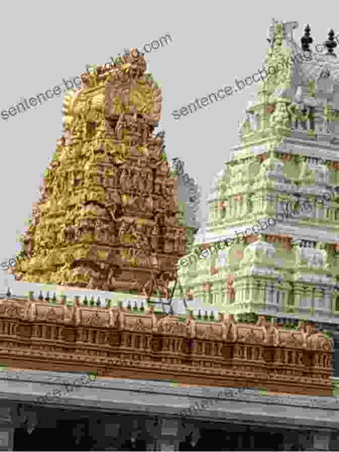 The Intricate Facade Of The Kamakshi Amman Temple, Showcasing The City's Architectural Splendor. Sri Shankaracharya And His Connection With Kanchipuram