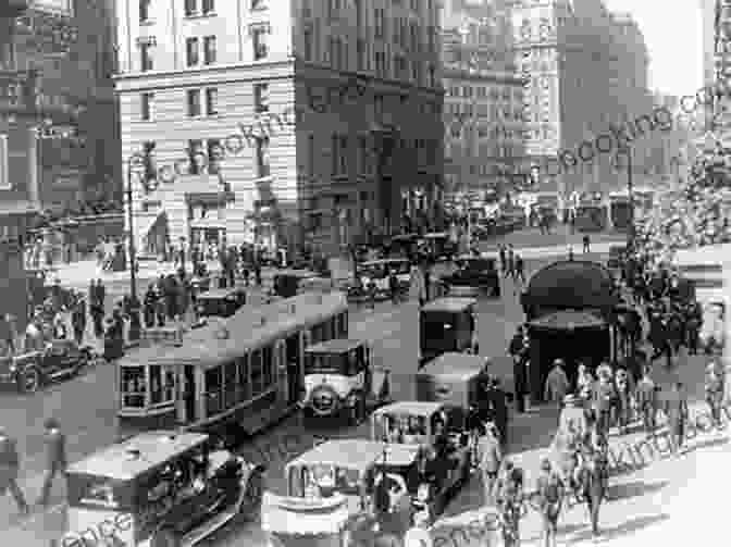 Wall Street In The Roaring Twenties, A Scene Of Bustling Activity And Thriving Businesses. Once In Golconda: A True Drama Of Wall Street 1920 1938